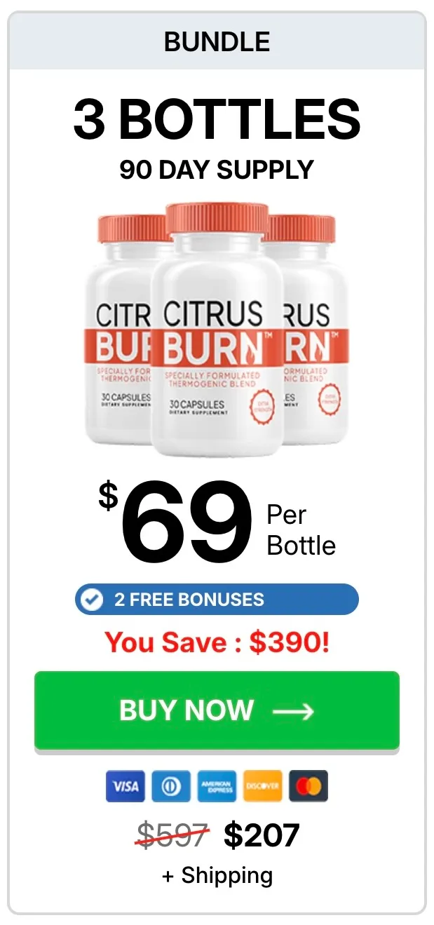 CitrusBurn 3 bottles pack